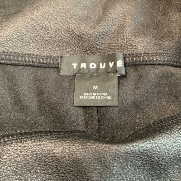 TROUVE faux leather leggings black medium - Picture 3 of 8